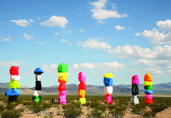 Seven Magic Mountains in Las Vegas