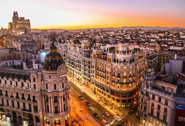 Gran Via in Madrid