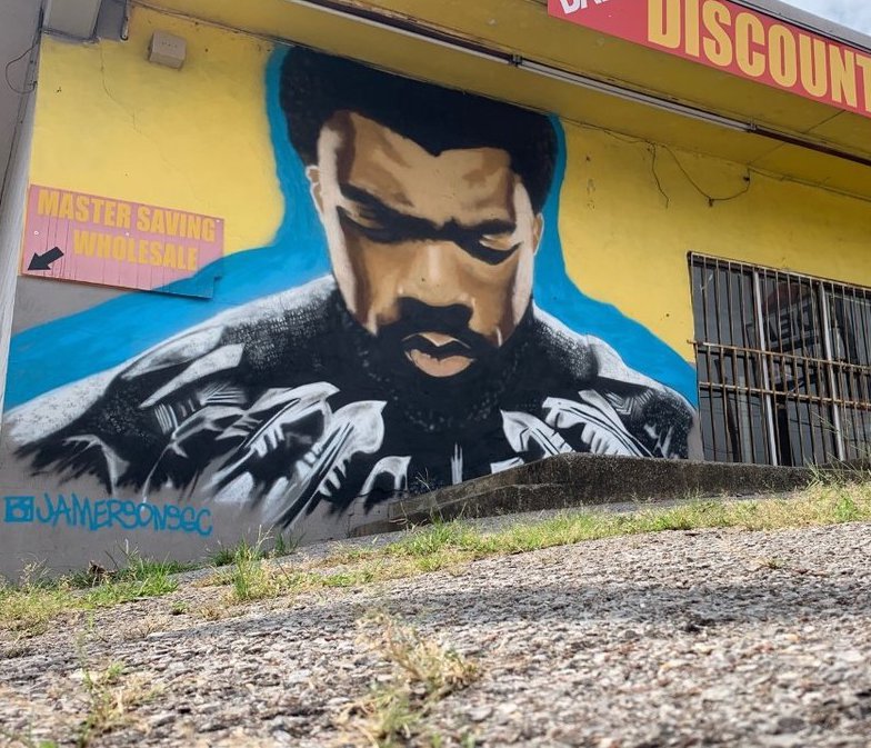 Chadwick Boseman Mural Nashville